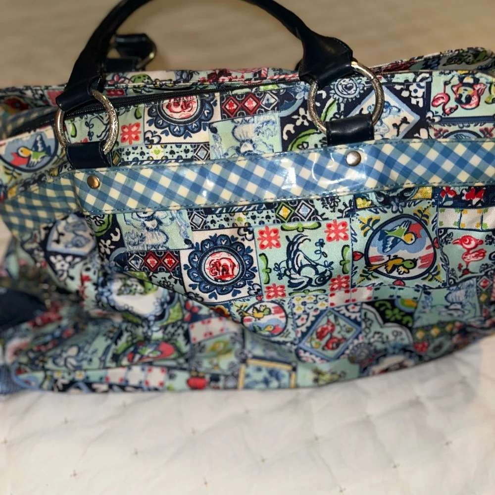 Oilily Vintage/RARE Blue Patterned Diaper Bag